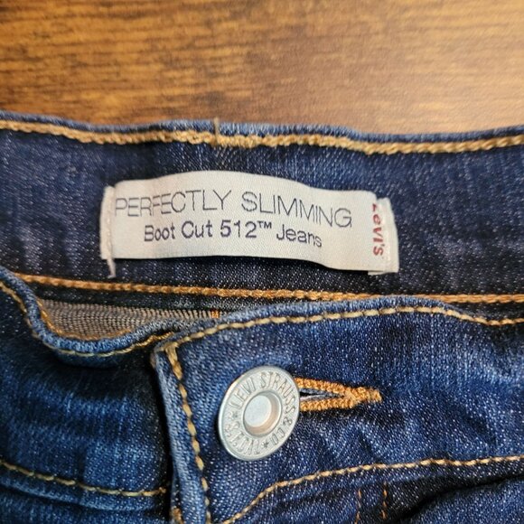 Vtg Levi's Jeans 10 S Perfectly Slimming Bootcut Tummy Control Mid Rise Y2K - Picture 4 of 12